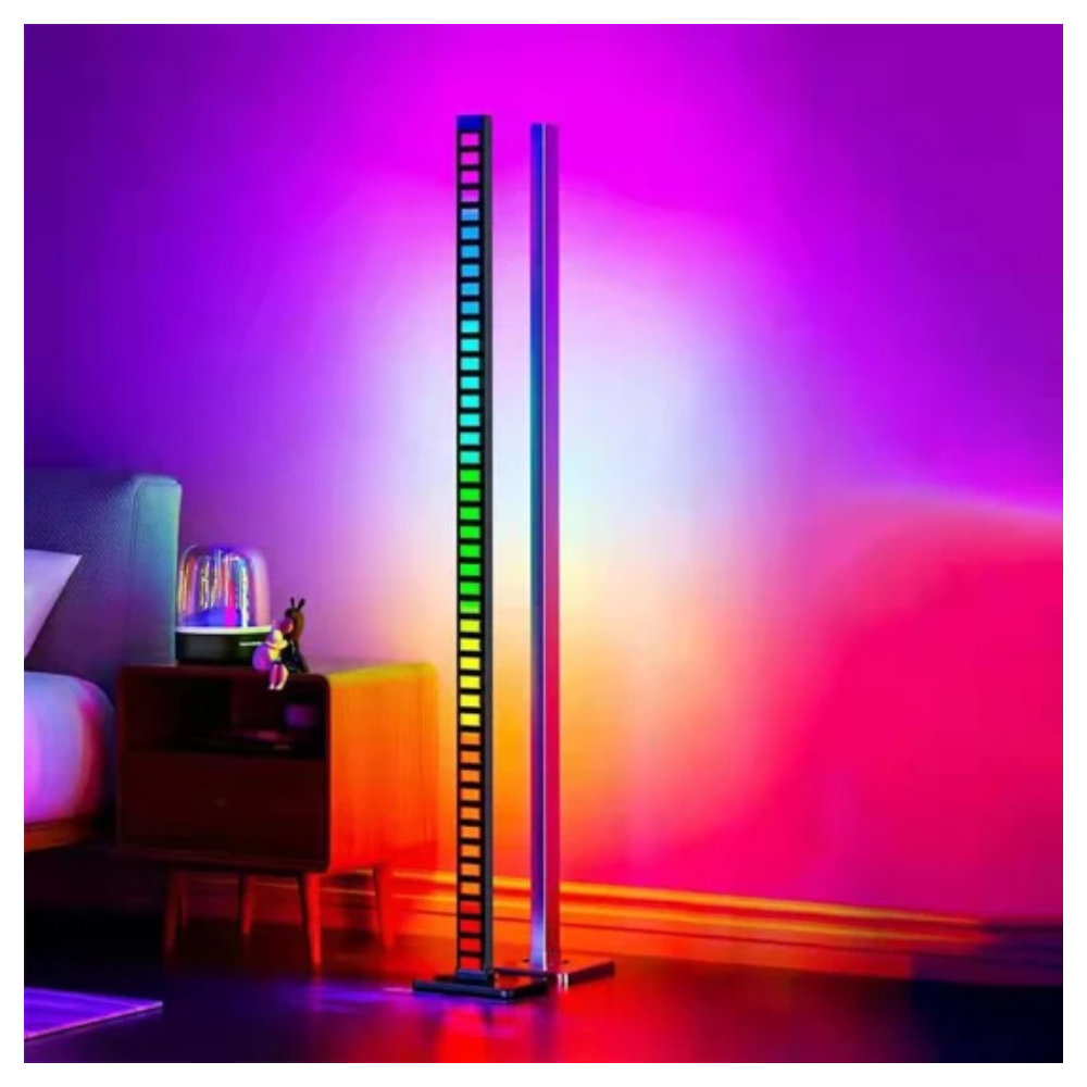 💡🌈Lampara De Pie Rgb Luces Ritmicas 1.20cm Alto App Smart Life🎶✨