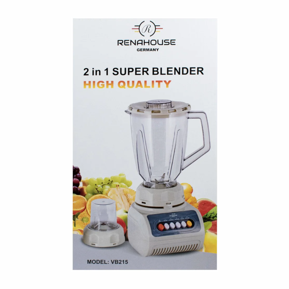Licuadora 2 En 1 De Renahouse Germany 350 Con Picatodo