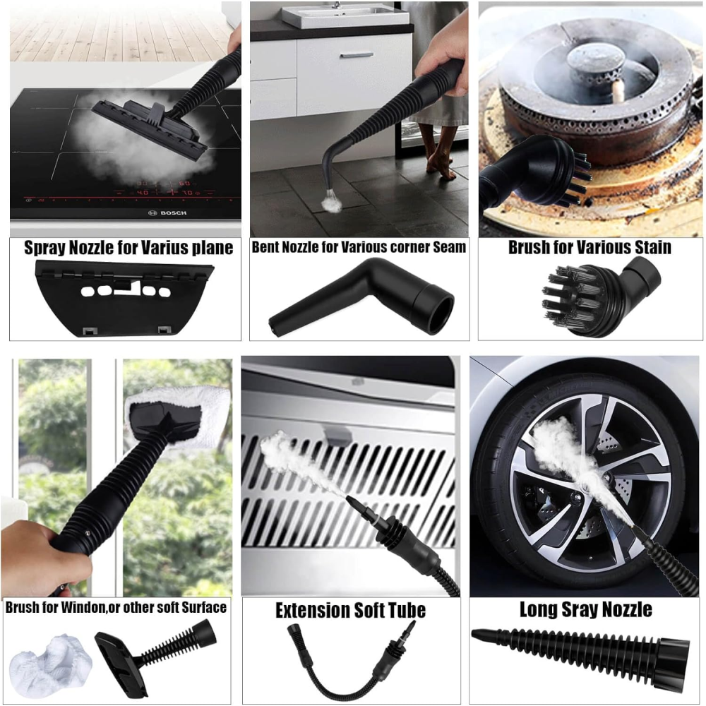 Limpiador A Vapor Multifuncional Steam Cleaner 1000w Df-a001