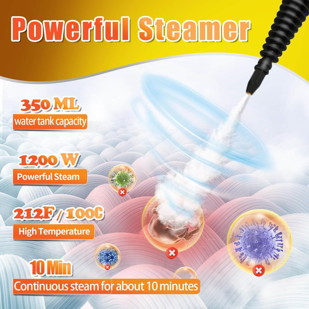 Limpiador A Vapor Multifuncional Steam Cleaner 1000w Df-a001