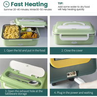 Thumbnail for Lonchera Eléctrica Para Carro Y Oficina Porta Comida 110v12v