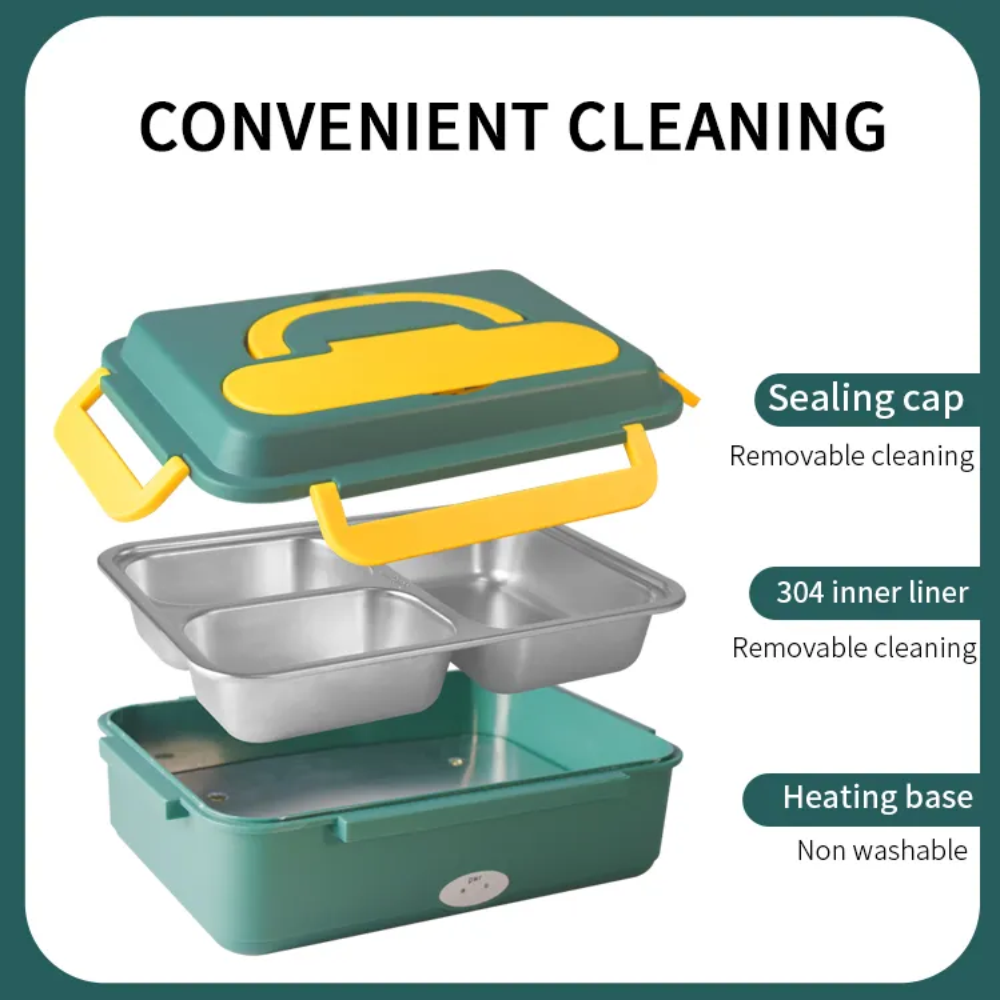 Lonchera Eléctrica Para Carro Y Oficina Porta Comida 110v12v