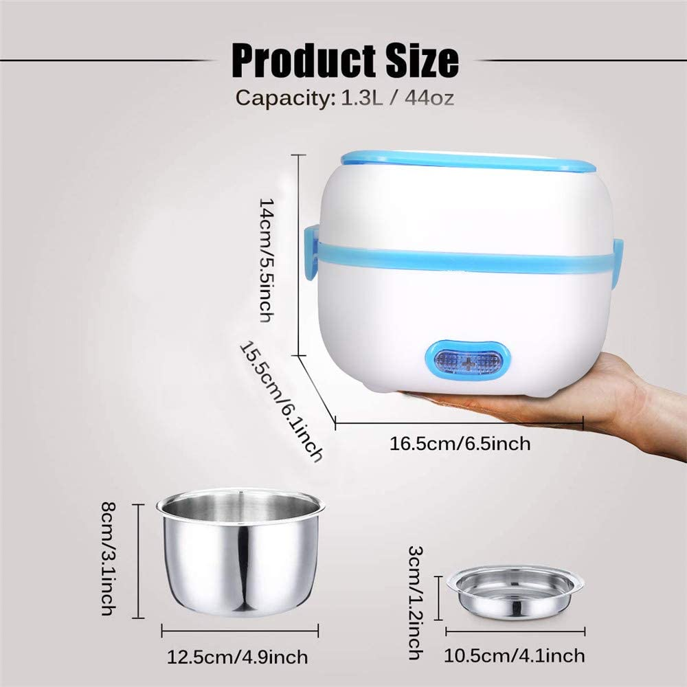 Lonchera Eléctrica Al Vapor 2 Capas En Acero Multifuncional