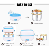 Thumbnail for Lonchera Eléctrica Al Vapor 2 Capas En Acero Multifuncional