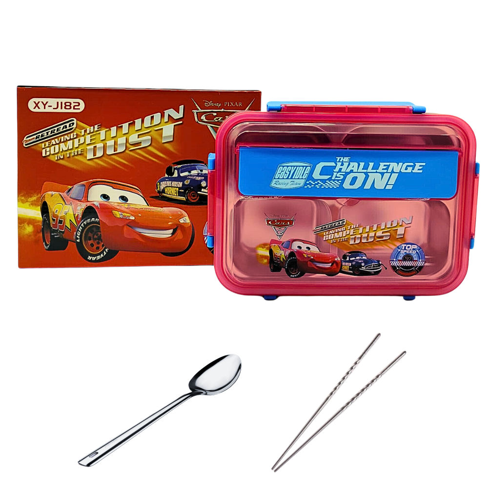 Lonchera Para Niños 4 Compartimientos Con Palitos Chinos