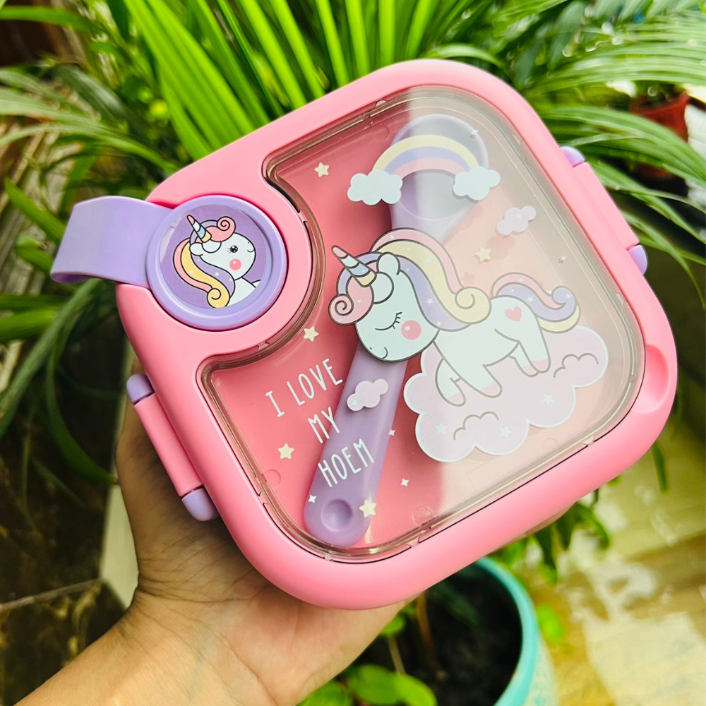 Lonchera Para Niños Con Cuchara Y Tijeras Interior Acero 304