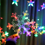 Luces Navideñas Cortina 3 Metros Largo Caida 70cm Multicolor