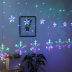 Luces Navideñas Cortina 3 Metros Largo Caida 70cm Multicolor