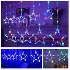 Luces Navideñas Cortina 3 Metros Largo Caida 70cm Multicolor