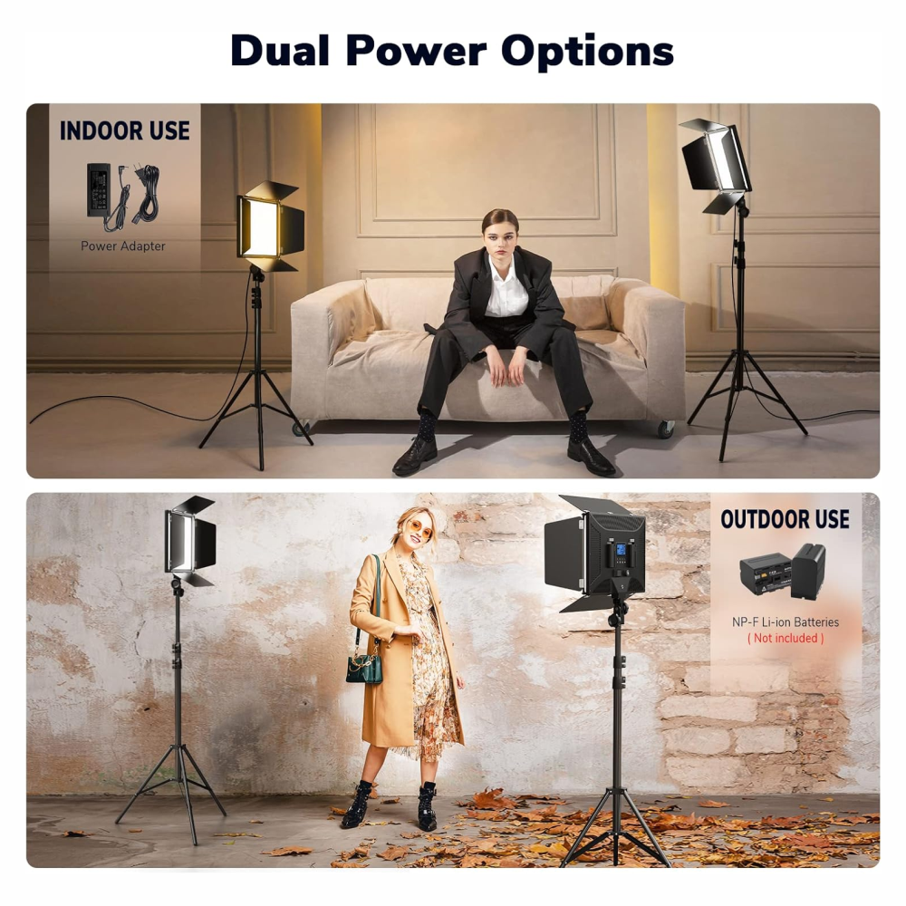 💡Panel Luz Fotografía R600 Rgb Recargable Trípode Control🔥