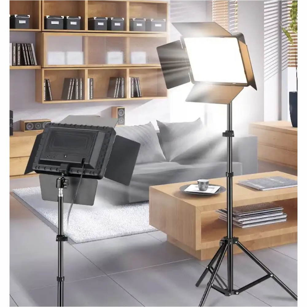 Panel Fotografía Luz Led Lámpara Profesional Trípode Rl900