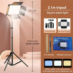 Panel Fotografía Luz Led Lámpara Profesional Trípode Rl800