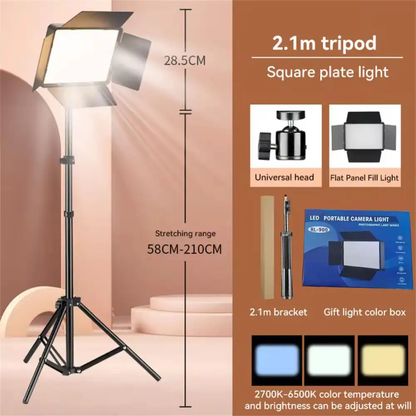 Panel Fotografía Luz Led Lámpara Profesional Trípode Rl900