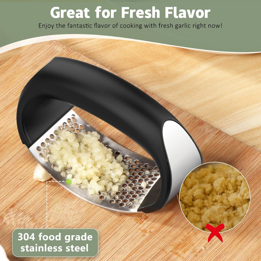 Prensador Machacador Triturador Ajos Cocina Acero Inoxidable