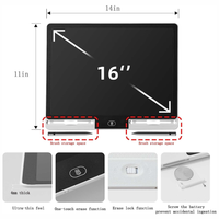 Thumbnail for Tabla De Dibujo Magic Pad Neón De 16 Pulgadas Doble Lápiz