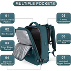 Maleta De Mano Para Cabina Bolsillo De Zapatos + Organizador