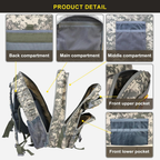 Maleta Táctica Militar Impermeable Tela Oxford 300d 42lts