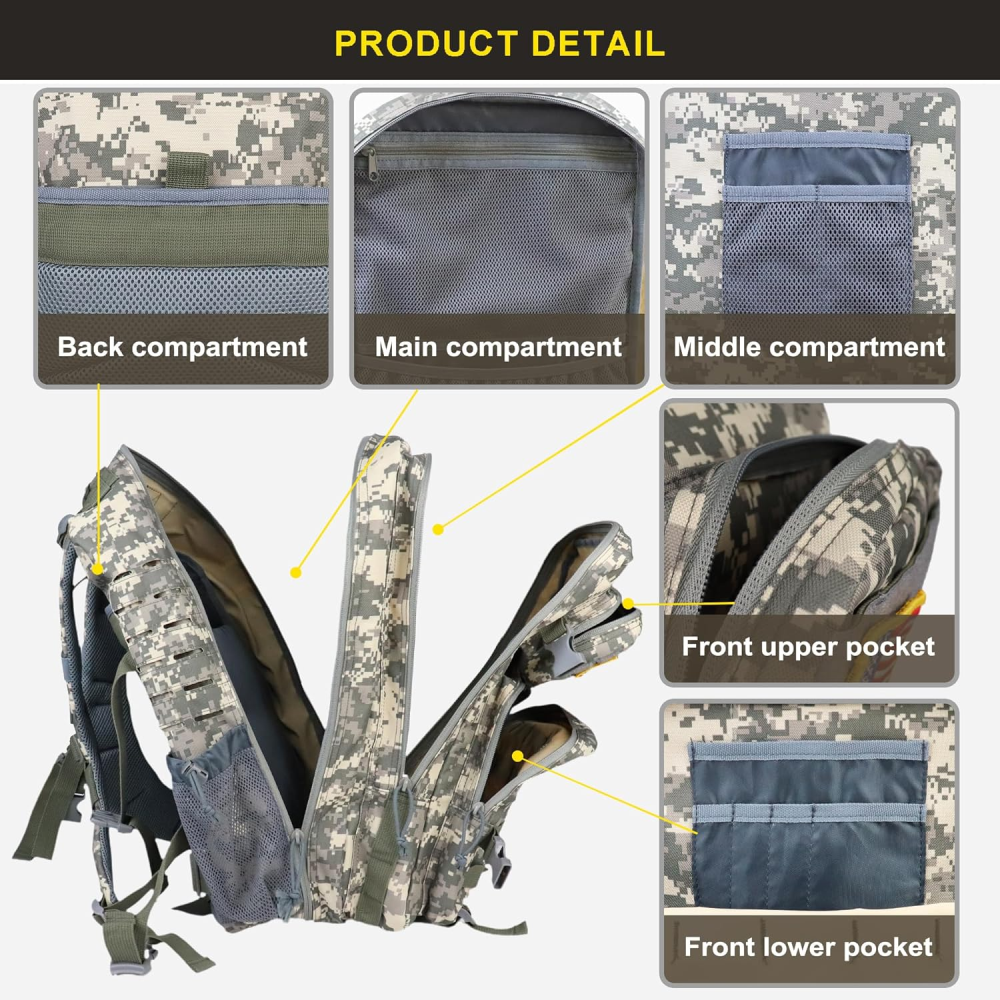 Maleta Táctica Militar Impermeable Tela Oxford 300d 42lts