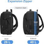 🎒✨ Maleta De Mano Viaje De Cabina Amazon Premium Expandible Poliester 100% Impermeable😎🧳
