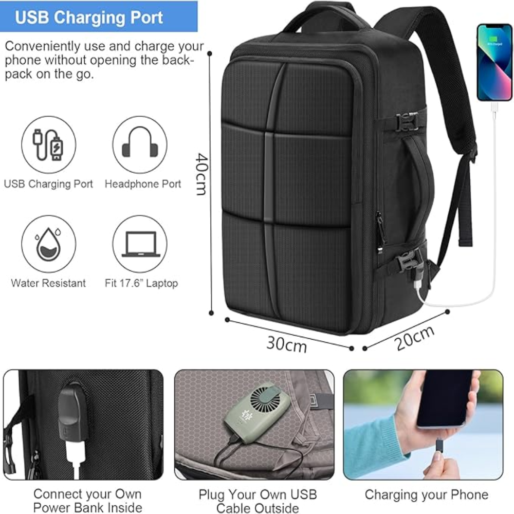 🎒✨ Maleta De Mano Viaje De Cabina Amazon Premium Expandible Poliester 100% Impermeable😎🧳