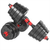 Kit De Mancuernas De 20kg Termo Forrada Con Barra