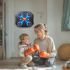 Maquina De Boxeo Musical Bluetooth Para Niños Con Guantes