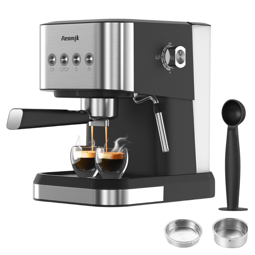 Maquina Para Cafe Expreso Capuchino Latte 1350w 20bar Aeomjk