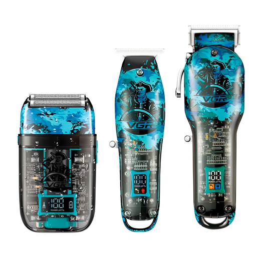 Combo 3 En 1 Vgr Peluquera Patillera Shaver V-645 Recargable