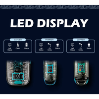 Combo 3 En 1 Vgr Peluquera Patillera Shaver V-645 Recargable