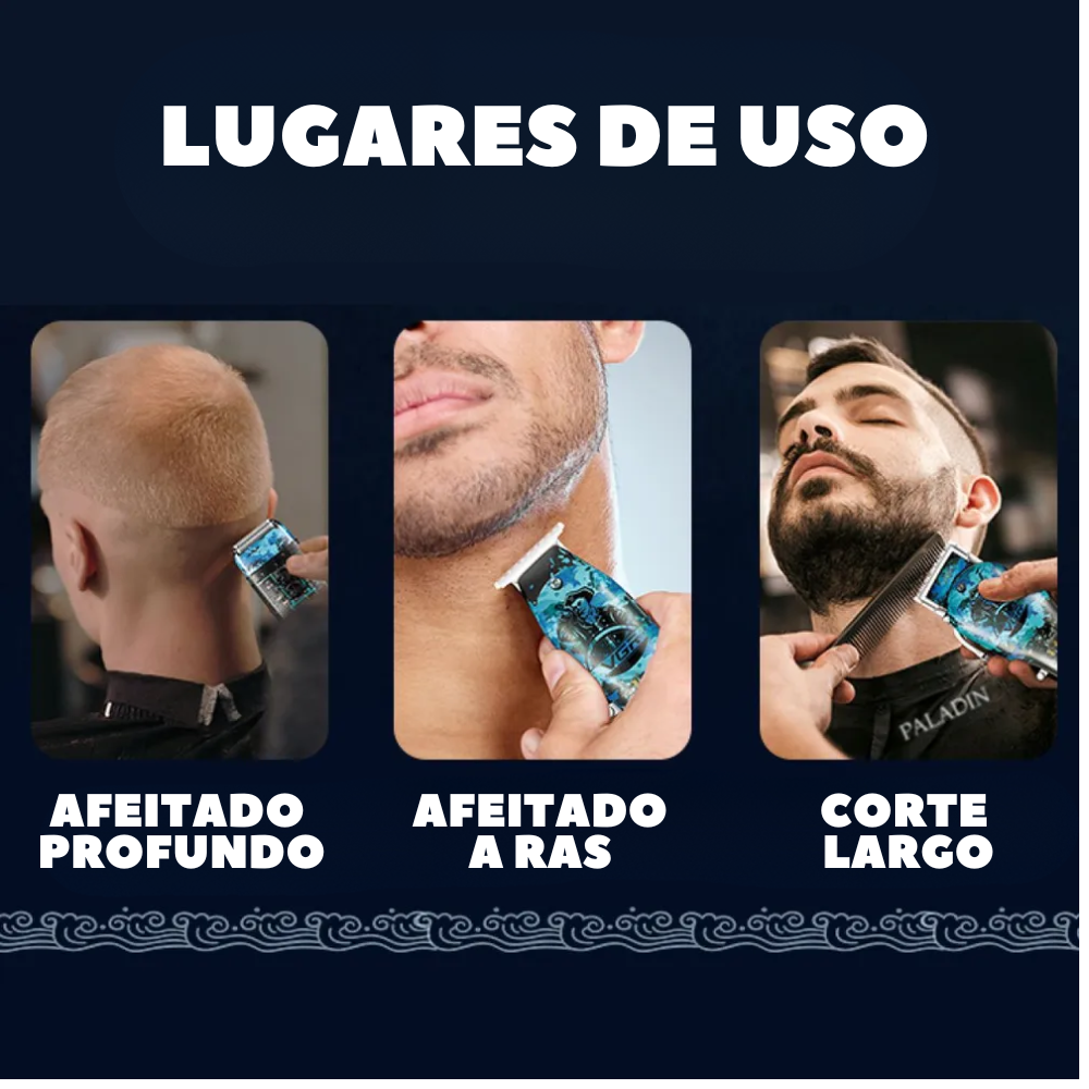 Combo 3 En 1 Vgr Peluquera Patillera Shaver V-645 Recargable