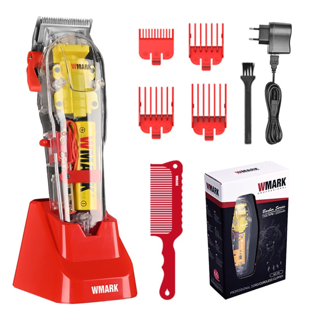 Maquina De Peluqueria Profesional Wmark Recargable Ng108 Pro