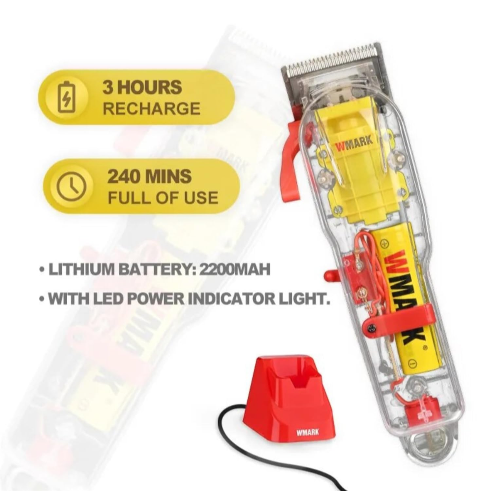 Maquina De Peluqueria Profesional Wmark Recargable Ng108 Pro