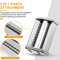 Thumbnail for Maquina Hacer Pasta Manual Rollera Spaguetti Ajusta Espesor