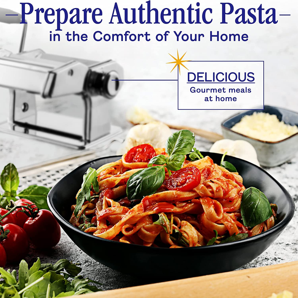 Maquina Hacer Pasta Manual Rollera Spaguetti Ajusta Espesor