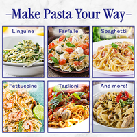 Thumbnail for Maquina Hacer Pasta Manual Rollera Spaguetti Ajusta Espesor