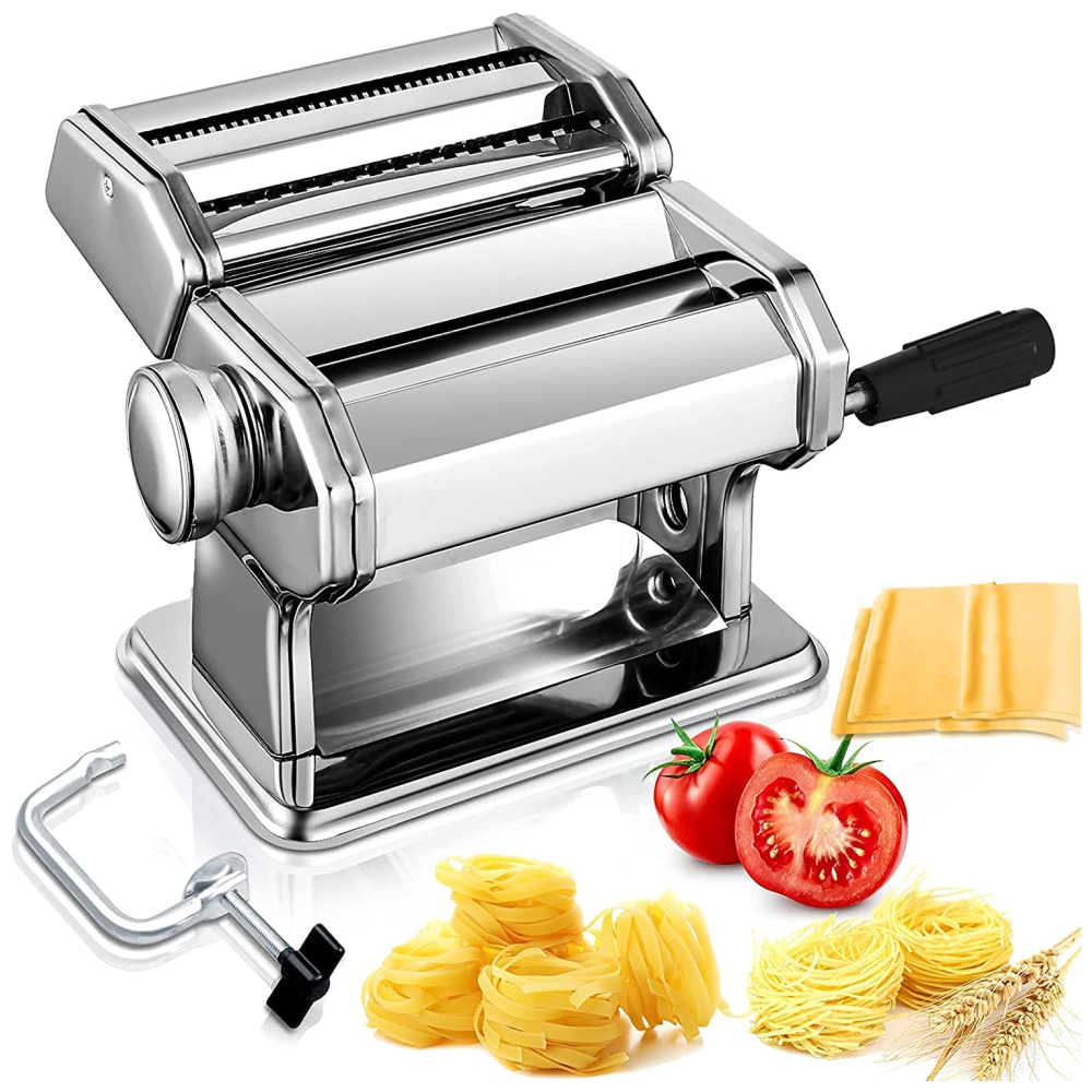 Maquina Hacer Pasta Manual Rollera Spaguetti Ajusta Espesor