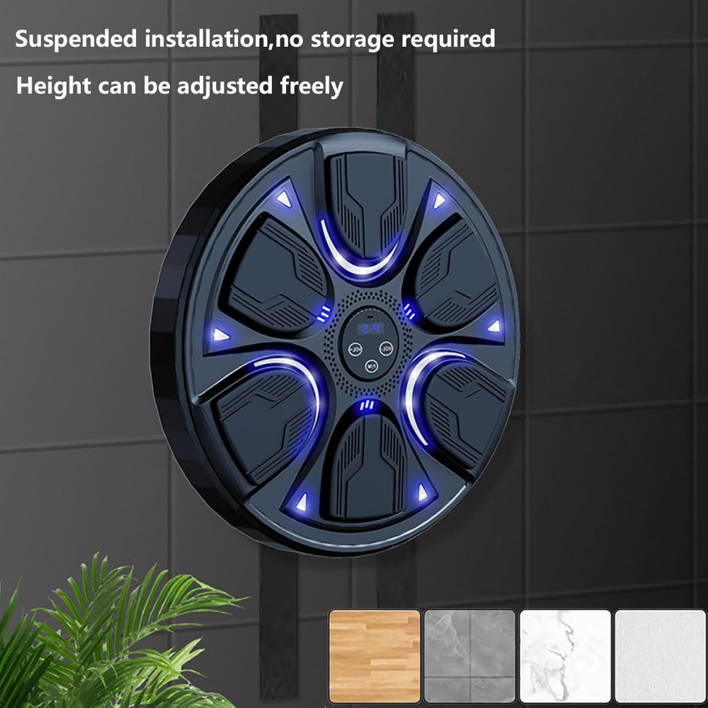 Maquina De Boxeo De Pared Bluetooth Con Pantalla Led 6 Pad