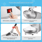 Maquina Trituradora Picadora Hielo Electrica Uso Comercial