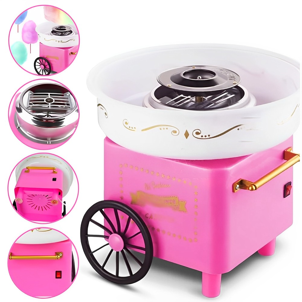 Maquina Para Hacer Algodon De Azucar Incluye Palitos y Cuchara Medidora