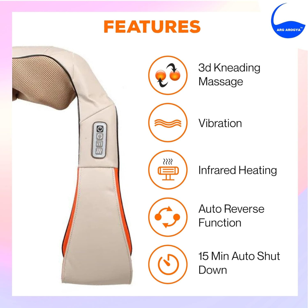 Masajeador Cervical Infrarrojo Para Cuello Espalda Brazos