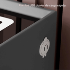 ♨️✨Mesita De Noche Inteligente Con Carga Usb Inalambrica Led✨🔥