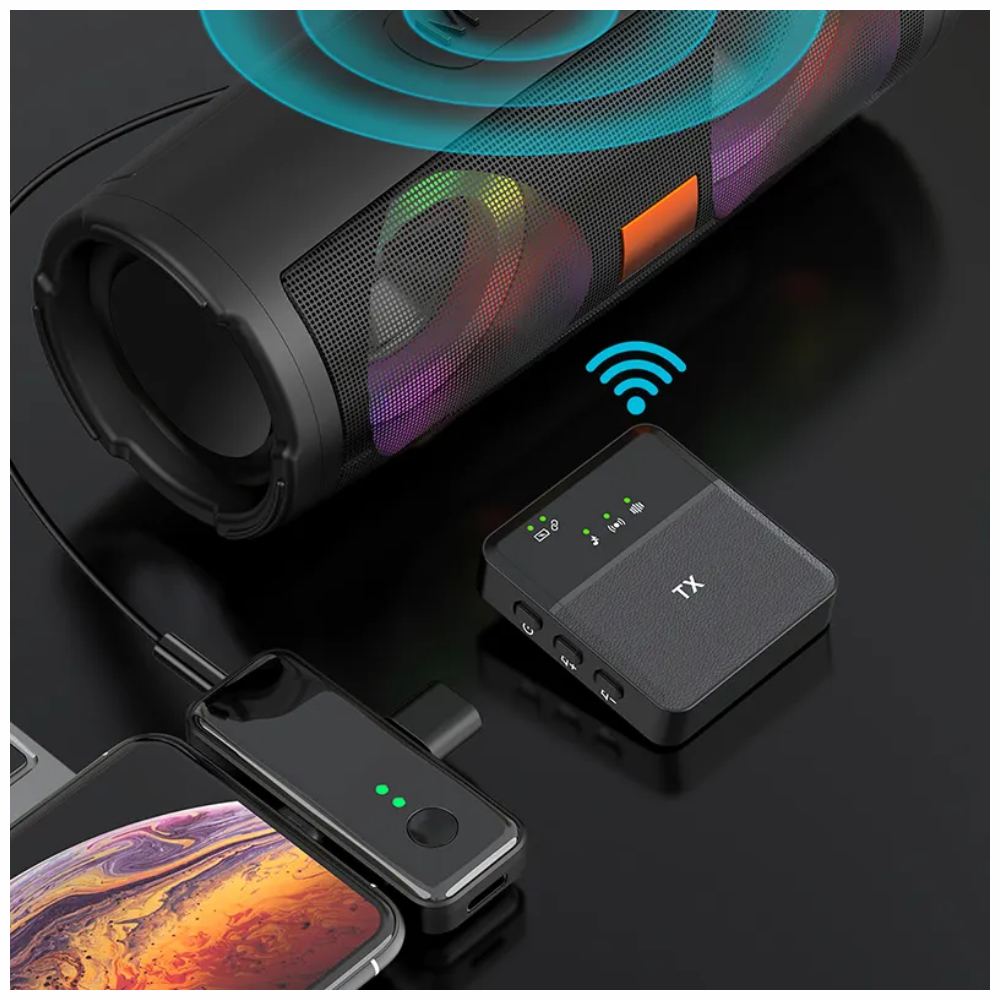 Micrófono De Solapa Inalámbrico Doble Para iPhone Y Android