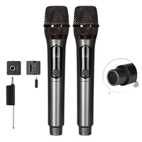 Microfono Inalambrico Doble Profesional Recargable Tipo C