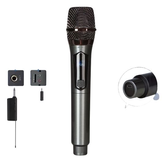 Microfono Inalambrico Profesional Dx-u801 Con Receptor Uhf