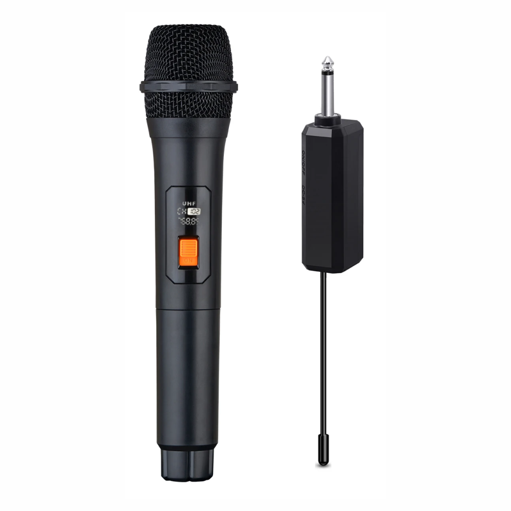 Microfono Inalambrico Profesional Wg100 Con Receptor Uhf