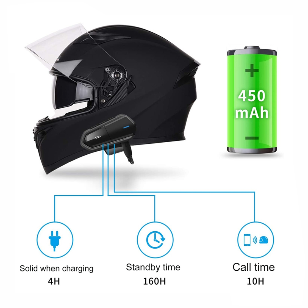 Micrófono Intercomunicador Para Moto B35 Sonido Hi Fi Radio