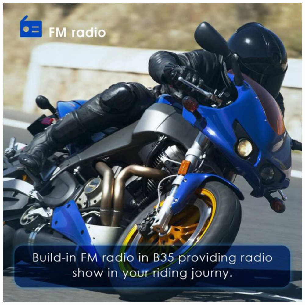 Micrófono Intercomunicador Para Moto B35 Sonido Hi Fi Radio