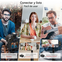 Micrófono Solapa Inalámbrico 3 En1 Para iPhone Android Sx12