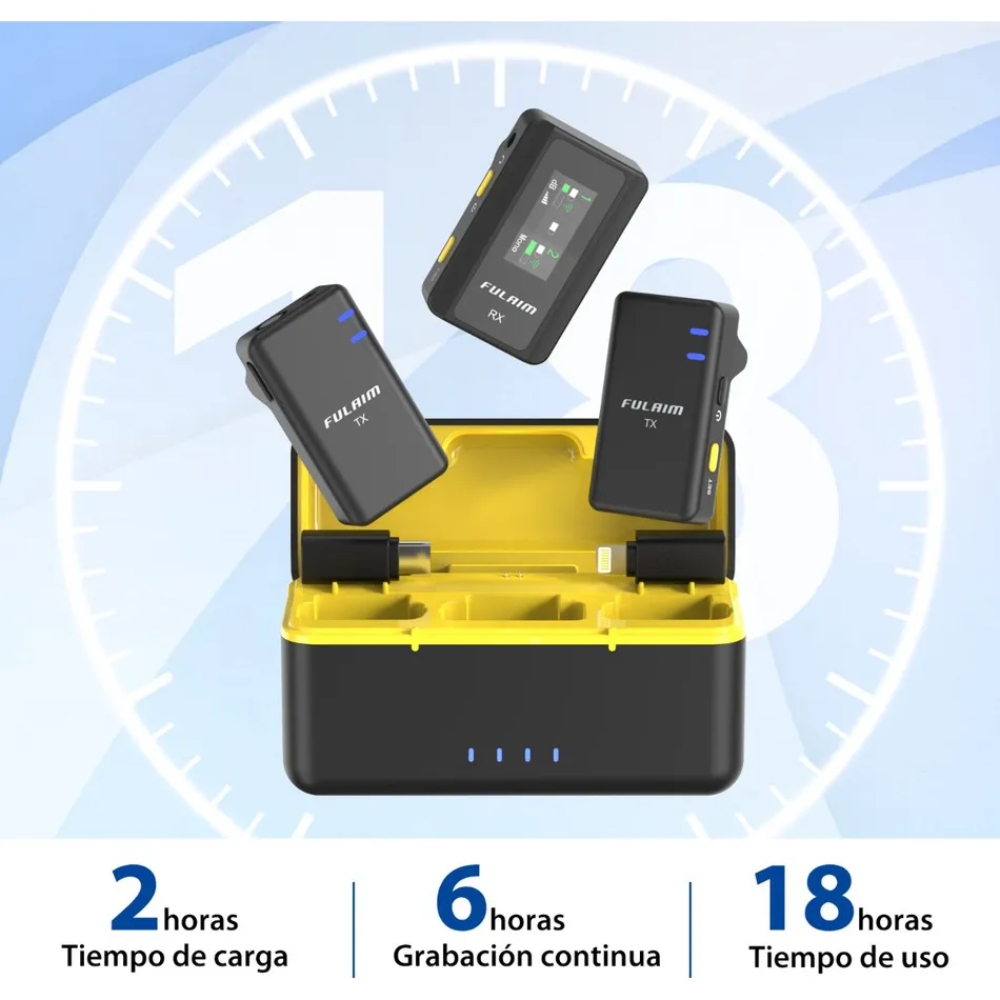 Micrófono Solapa Inalámbrico 3 En1 Para iPhone Android Sx12