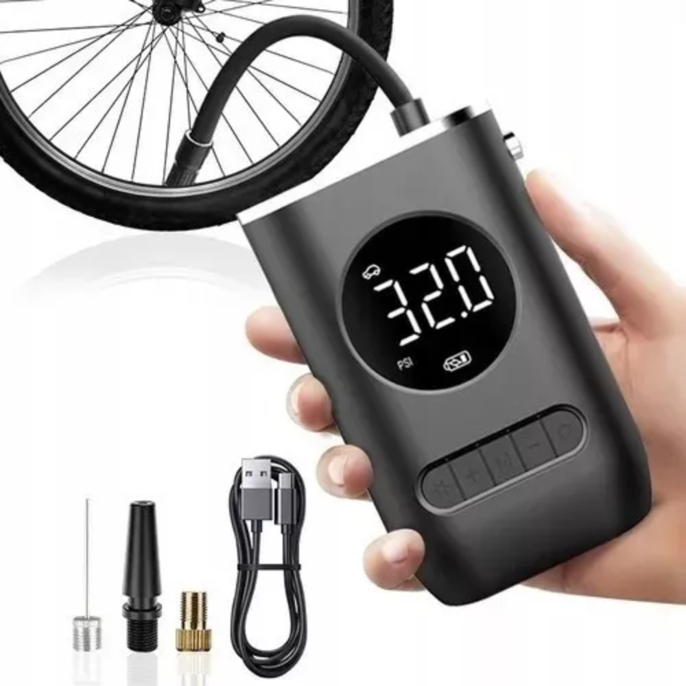 Compresor Mini Portátil Recargable Para Carro Bici Czk